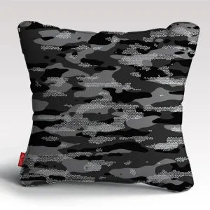 Snow Camouflage Pattern Mosaic Style Plakat Cushion/Pillow